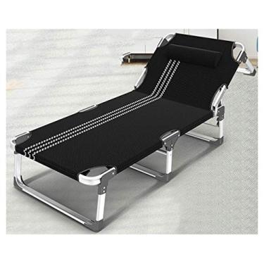 Imagem de UISLA Lounge grande de gravidade zero ao ar livre, poltrona reclinável ajustável com travesseiro, cama de sesta, reclinável portátil para escritório, varanda, praia, presente