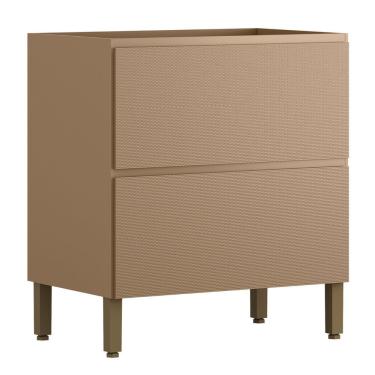 Imagem de Balcão Sem Tampo Art 80 Cm 1 Porta 1 Gaveta Kit's Paraná Cor:vanilla