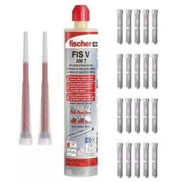 Imagem de Chumbador Químico Vl Com 20 Camisas Bucha Injeção 12Mm - Fischer