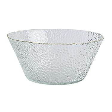 Imagem de WYUYIWH Tigelas para cozinha tigela de salada de vidro tigela de frutas doméstica criativa café da manhã louça prato de frutas tigela grande tigela em forma de chapéu de chuva para lanche, sobremesa