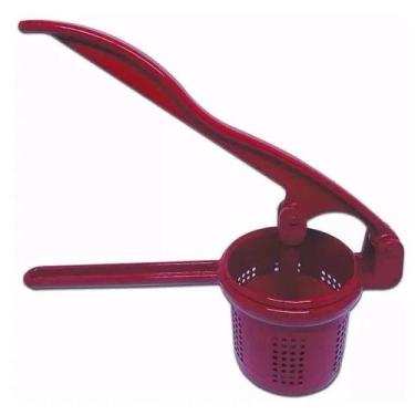 Imagem de Espremedor BATATA Em Alumínio Fundido Para Cozinha Vermelho Preto Amar