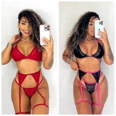 Imagem de Conjunto com cinta liga - Mundo sexy 