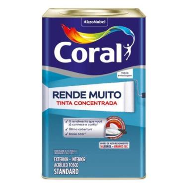 Imagem de Tinta Acrílica Rende Muito Standard Fosco 16l - CORAL