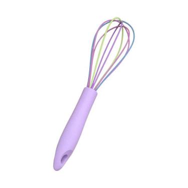 Imagem de Batedor Ovos Claras Bolos Massas Fuê Fouet Manual - Rodaless, Lilas