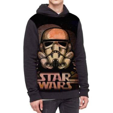 Imagem de Moletom Com Capuz Star Wars Stormtrooper Ref:225 - smoke, Preto, GG