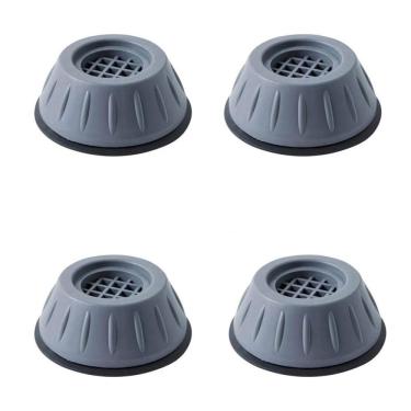 Imagem de Kit 4 Peças Suporte Pé Antiderrapante Máquina Lavar Mesa Sofá Cadeira