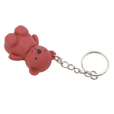 Imagem de Brilho labial, batom fosco lama urso chaveiro portátil para mulheres (05)