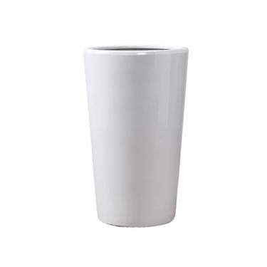 Imagem de Macetas para plantas Vaso de flores de cerâmica com orifício de drenagem, planta grande para chão interno e externo branco para casa de jardim (grande)