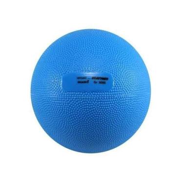 Imagem de Bola de Peso 3Kg e 17 cm azul Heavymed Gymnic Italiana Funcional Pilat