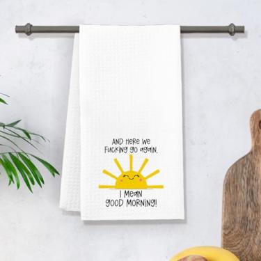 Imagem de Pano de prato de cozinha temático engraçado pano de secagem rápida absorvente retrô atrevido senhora pano de prato toalha de prato reutilizável toalha de prato atencioso presente para anfitriã mãe-34