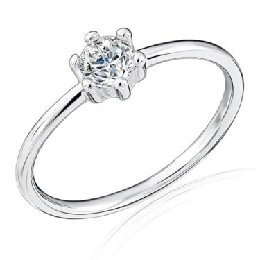 Imagem de FLORA ANEL PRATA925 SOLITÁRIO ANEL MODA FEMININA (19)