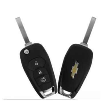 Imagem de Carcaça Chave Canivete Gm Cruze Cobalt Onix Novo s10 3 Botões Modelo N
