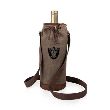 Imagem de PICNIC TIME Bolsa para vinho Las Vegas Raiders encerada em lona