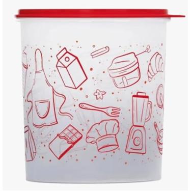 Imagem de Caixa redonda 3,7 lts - T U P P E R W A R E - Estampa Receitas