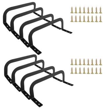 Imagem de Barra de retenção de colchão de 8 peças, barra de retenção de colchão Matel, fixador limitador de colchão, evitando que o colchão deslize e fixe o suporte (8, em forma de L)