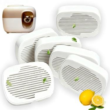 Imagem de PurifyLogix 6 peças Robertet caixa de fragrância para neve + caixa de areia automática para gatos, removedor de odor para PetSnowy, troca mensal, aroma de limão