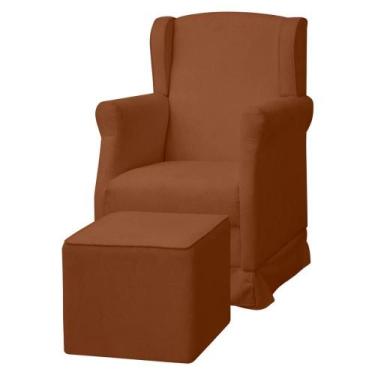 Imagem de Poltrona De Amamentação Com Balanço e Puff Doçura Bouclê - SOFA STORE,