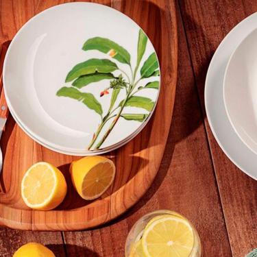 Imagem de Jogo Pratos Sobremesa Lanche 2 Pessoas 2pçs Graziela 19cm