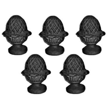 Imagem de Kit 5 Pinhas Ferro Fundido N03 Pra Grade Portão Sacada Muro