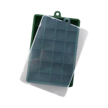 Imagem de Bandeja de Gelo de Silicone com 24 Buracos e Tampa Quadrada - Ideal pa