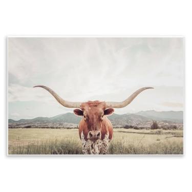 Imagem de Stupell Industries Longhorn Portrait Open Meadow Wall Plaque Art, design por Sisi e Seb, 25 x 38 cm