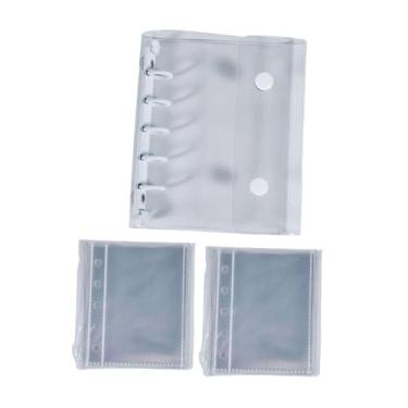 Imagem de Lilihuimaoyi Pasta de Viagem com Argolas para O Dia Dos Namorados, com 5 Furos E Folhas Internas, Branco