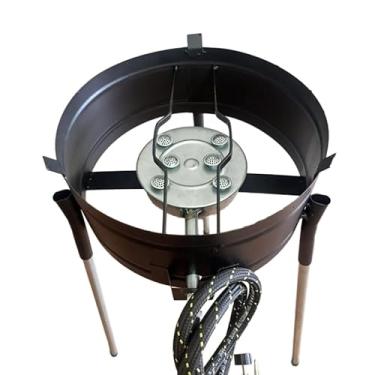 Imagem de FOGAREIRO ALTA PRESSÃO 6 CAULIM COM PÉ P/TACHO E ARADO Panela de Pressão para Carvão, Ideal para Feijoada, Fogado e Cozidos