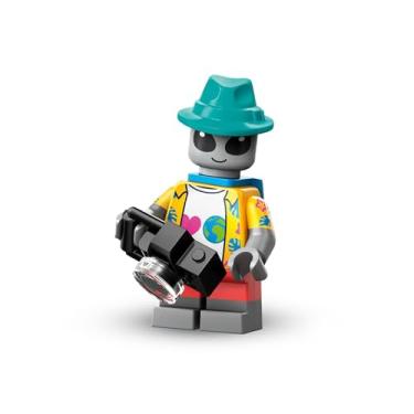 Imagem de Alien Tourist (Alien Tourist), Lego Mini Figures Series 26 Space (Series 26 Space), Single Collectible Figure, Complete Set with Stand and Accessories, CMF (col26-3)