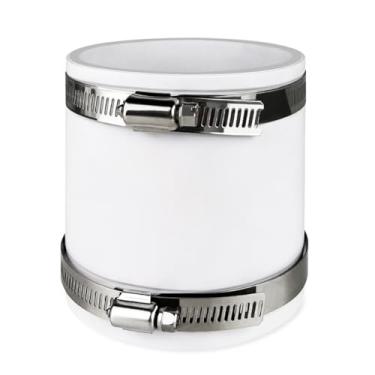 Imagem de Conector redutor de duto HVAC de 3 a 7 cm, adaptador de duto para sistema de ventilação de ar, junta macia de acoplamento de borracha para diâmetro de entrada/saída de 7,6 cm