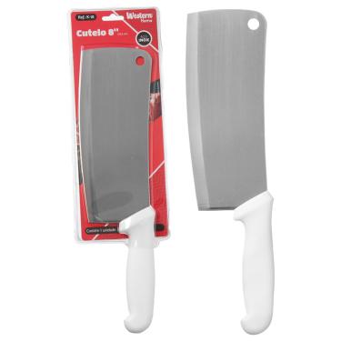 Imagem de Cutelo Inox Cabo Branco 8' Western Home