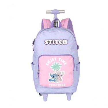 Imagem de Mochila Com Rodas Stitch Roxo - Unico Roxo