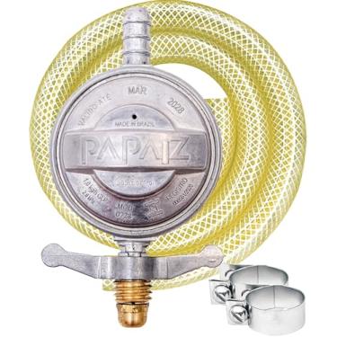 Imagem de Registro Regulador de Gás Papaiz Gás Control 1kg/h com mangueira de 1,25m 904P2M125