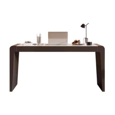 Imagem de Mesa de trabalho Mesa de escritório moderna e minimalista com tomadas carregamento, mesa escrita ardósia, estação trabalho para PC bolsa para arquivo(M)