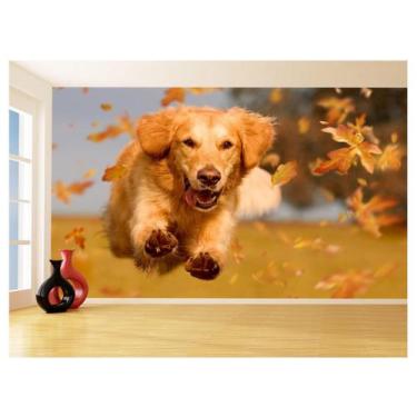 Imagem de Papel De Parede 3D Animais Cachoro Golden Pet 3,5M Anm364 - Você Decor