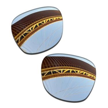 Imagem de LenzProse Lentes de reposição polarizadas de 1,5 mm para óculos de sol Ray-Ban Meta Wayfarer RW4006 50 mm, antiarranhões | Ajuste perfeito, Cromo prateado polarizado - 1,5 mm, 50mm
