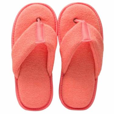 Imagem de Pantufa Chinelo de Dedo Laranja MEU CÉU – Plush Macio + Sola Antiderrapante – Confortável e Leve para Casa - Lavável na Máquina (Laranja, Normal, BR, Adulto, Faixa Numérico, M, 39, 40)