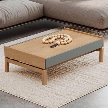 Imagem de Mesa De Centro Para Sala 100cm Soleil Oak/cinza F07 - Mpozenato