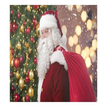 Imagem de SEHANY Capa magnética para lava-louças de Papai Noel, adesivos magnéticos para decoração de Natal antiarranhões para painel de geladeira e lava-louças, decoração de Natal de cozinha doméstica 58 x 66