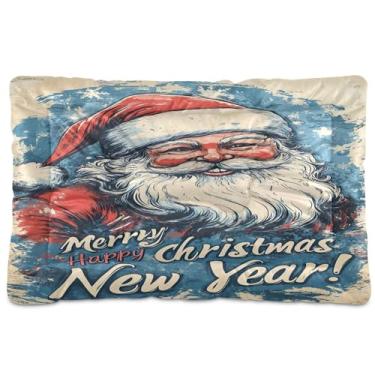 Imagem de SEHANY Cama de Natal para cães e gatos com fundo antiderrapante, cama de canil, colchão macio para animais de estimação, lavável para cães pequenos, médios e grandes, gatos, 45,7 x 61 cm