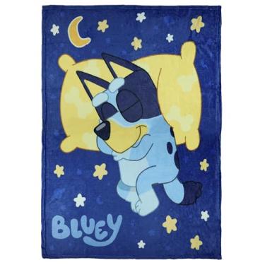 Imagem de Cobertor azul sonolento noite macia micro raschel manta 116,8 cm x 152,4 cm