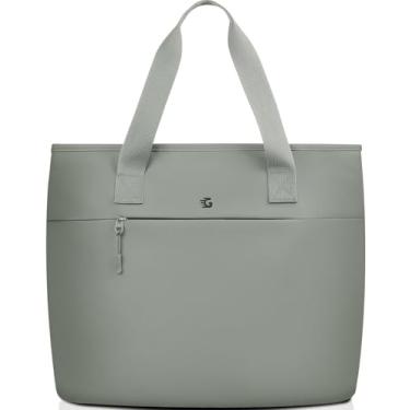 Imagem de GLORIEROO Lancheira térmica 2 em 1 para mulheres, bolsas térmicas macias com compartimento para laptop de 15,6 polegadas, bolsa de mão de computador de grande capacidade para trabalho, enfermeira