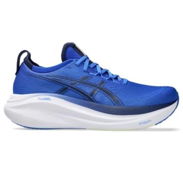Imagem de Asics Tênis de corrida masculino Gel-Nimbus 27, Azul ilusão/azul índigo, 38