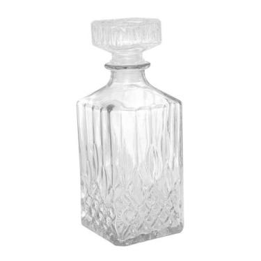 Imagem de Garrafa Para Whisky De Vidro 900ml Com Tampa Decanter Lyor