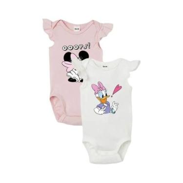 Imagem de Bodies De Algodão Mickey Mouse Minnie Mouse Pato Donald 2 Peças Para B