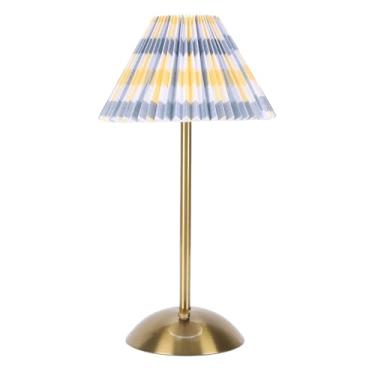 Imagem de Fafeicy Candeeiro de Mesa LED Plissado, Candeeiro de Cabeceira Regulável por Toque 1200mAh Sem Fios Portátil Pequeno de Mesa para Quarto Decoração de Escritório Em Casa (Estilo 3)