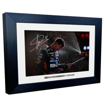 Imagem de Kitbags & Lockers Porta-retrato A4 A4 Lando Norris World Champion 2025 Abu Dhabi McLaren MCL39 Carro Autografado Assinado Assinatura Foto Foto Foto Fórmula 1 F1 Pôster Presente 9