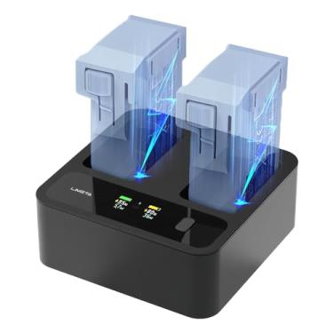 Imagem de LIMETA MC234AC Hub de carregamento de bateria inteligente de 72 W para DJI Mini 3/4/4 Pro - Carregamento rápido de porta dupla, tecnologia GaN, visualização HD, controlo de aplicações