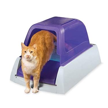 Imagem de PetSafe Caixa de areia para gatos ScoopFree ultra autolimpante – Automática com bandeja descartável – Cobertura roxa