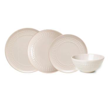 Imagem de Jogo Copa E Cia 16 Peças Tramato Em Cerâmica Ivory