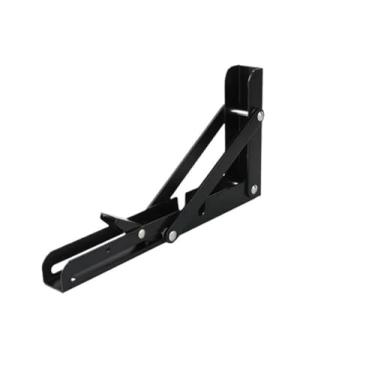 Imagem de Tripé dobrável de aço inoxidável prateleira de parede dobrável suporte dobrável suporte de prateleira resistente montado na parede dobradiça de mesa dobrável economia de espaço ideal para bancadas